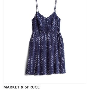 Market & Spruce scallop dress w/pockets